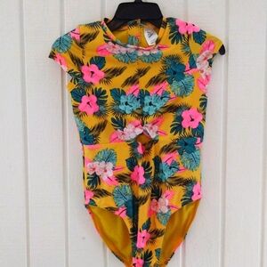 Art class kids cap sleeved swimsuit